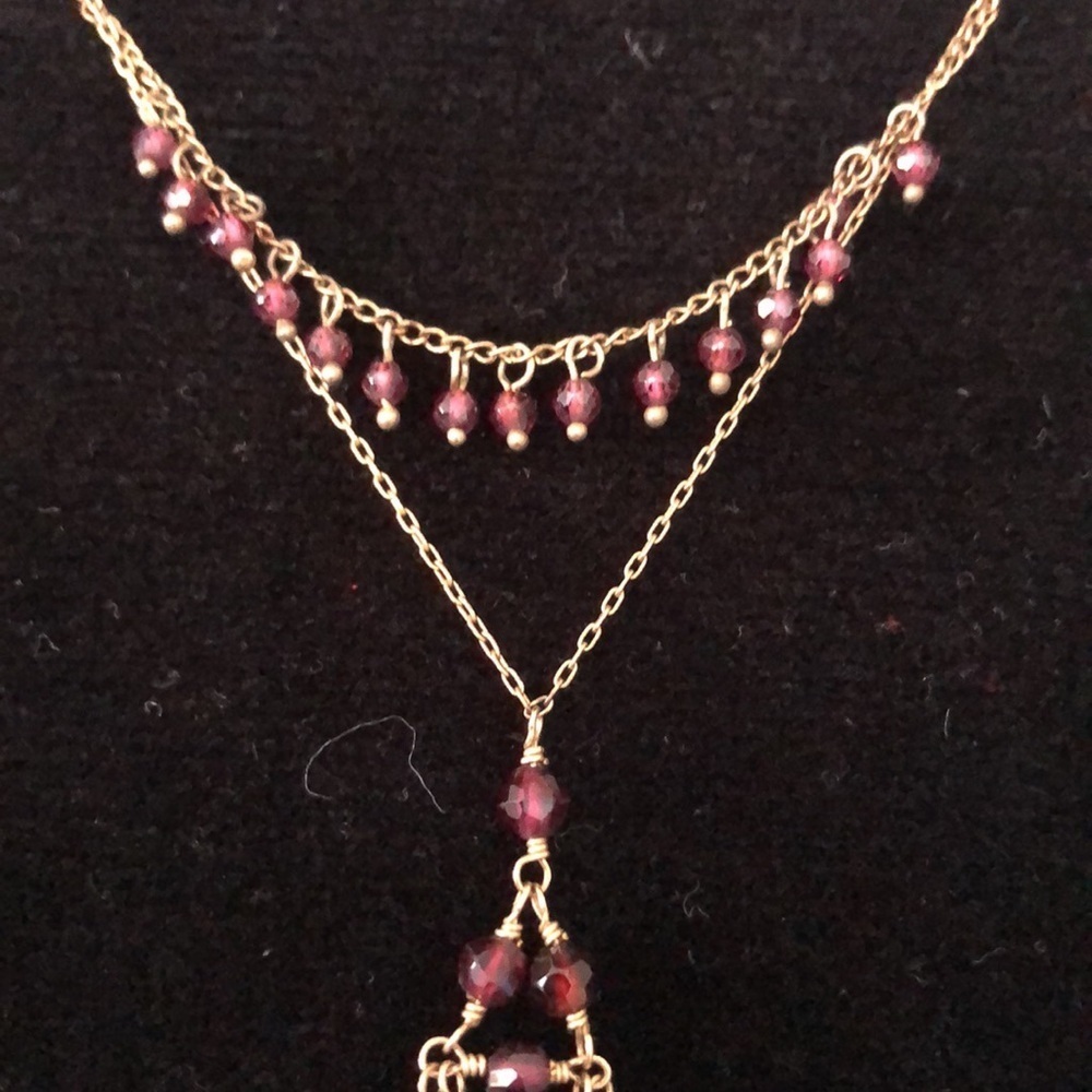 Semi precious stones hand made Wendy Mink necklace & earrings - Picture 11 of 15